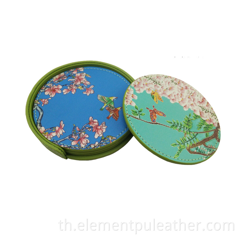 PU Leather Faux For Tea Coaster